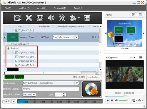 Xilisoft AVI to DVD Converter