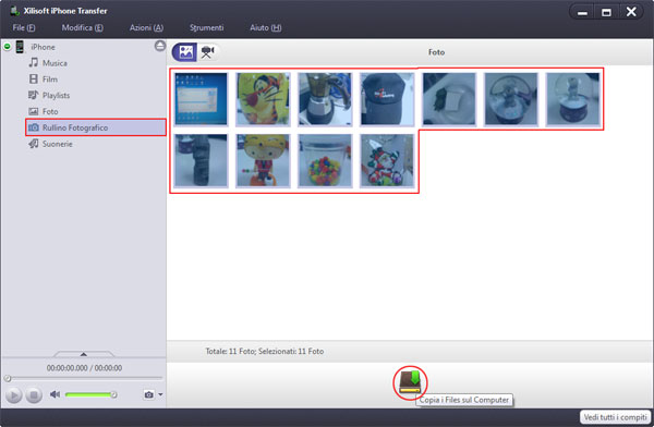 Xilisoft iPhone Transfer - Come trasferire file da iPhone a PC