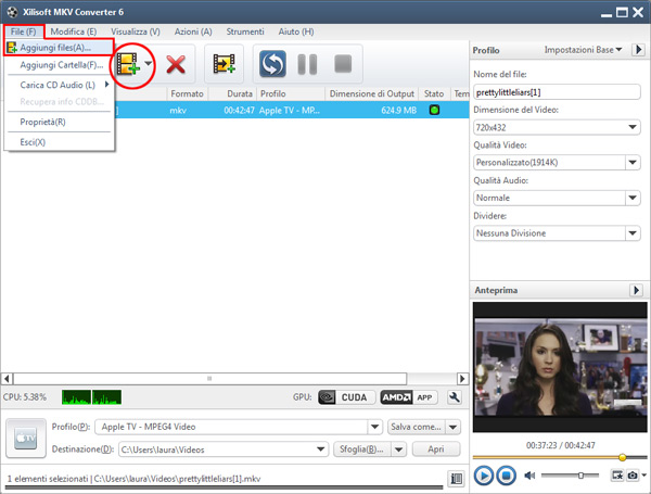 Guida su come convertire file MKV