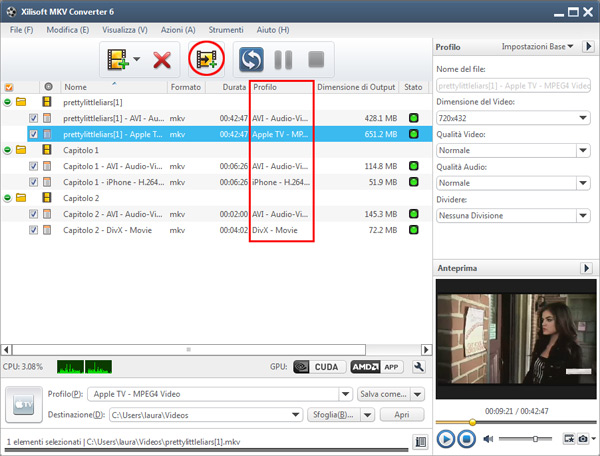 Come convertire file MKV in più formati