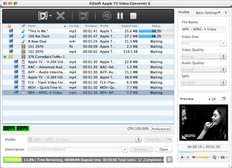 Xilisoft Apple TV Video Converter per Mac
