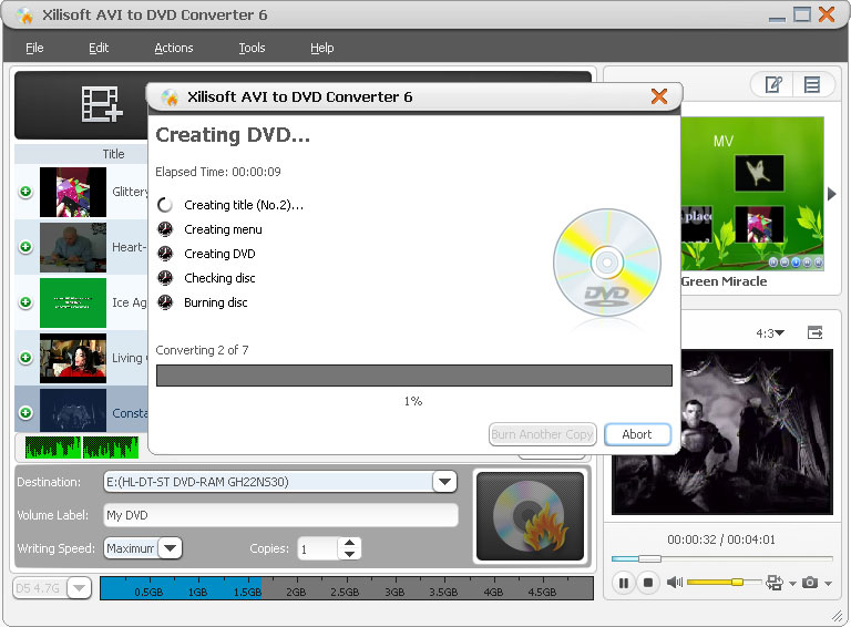 Xilisoft AVI to DVD Converter