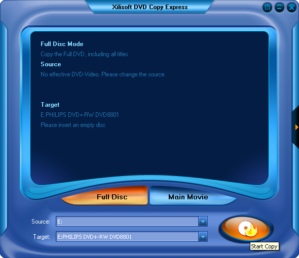 Xilisoft DVD Copy Express