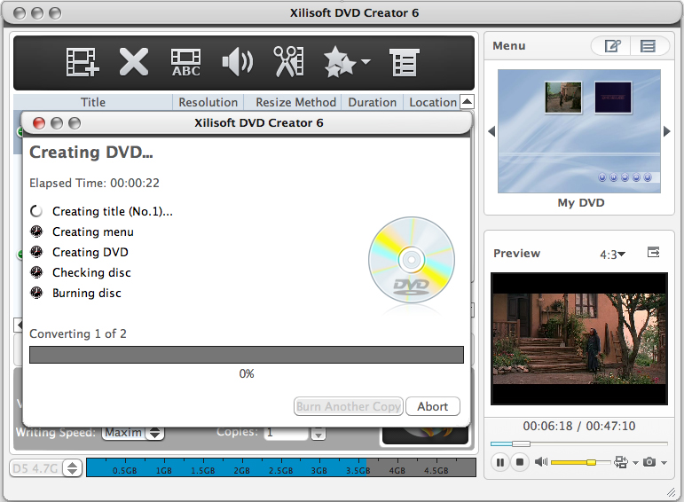 Xilisoft DVD Creator per Mac