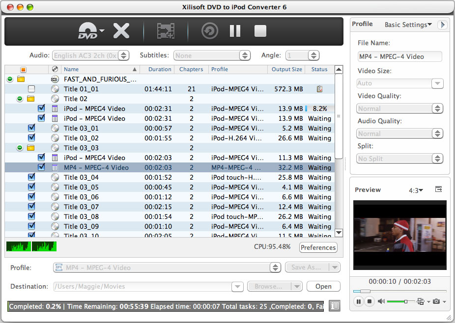 Xilisoft DVD to iPod Converter per Mac