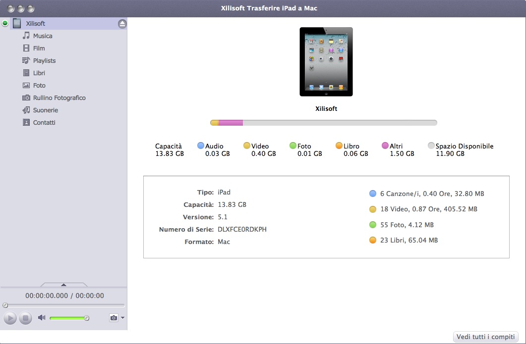 Xilisoft iPad to Mac Transfer