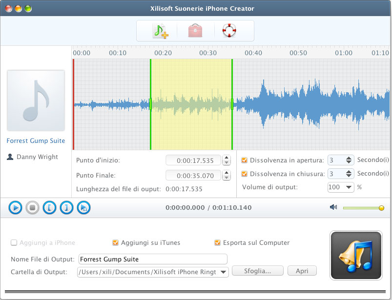 Xilisoft Suonerie iPhone Creator per Mac