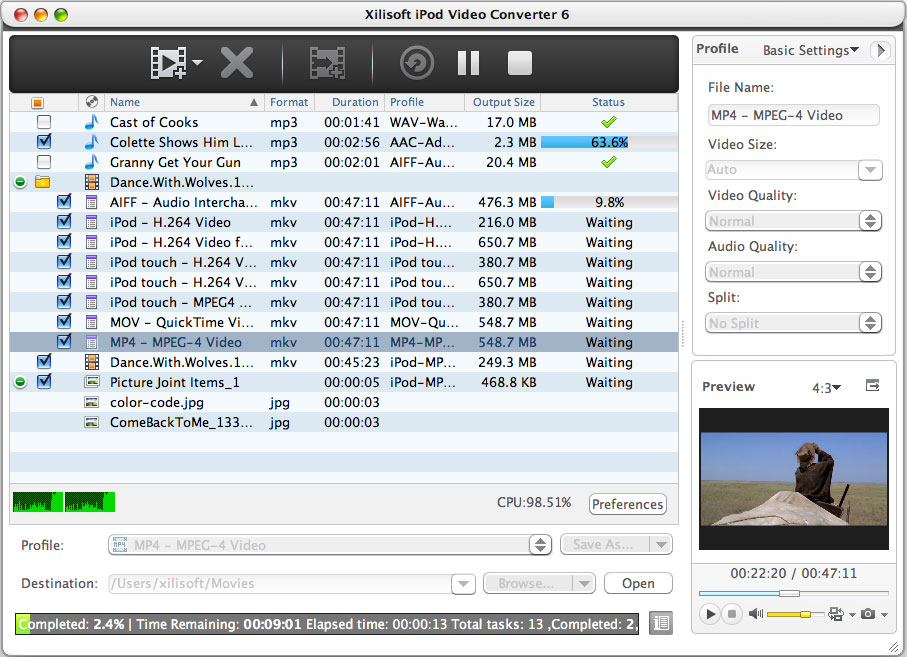 Xilisoft iPod Video Converter per Mac