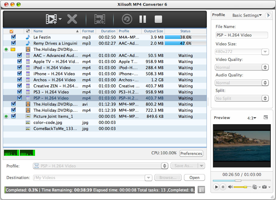 Xilisoft MP4 Converter per Mac