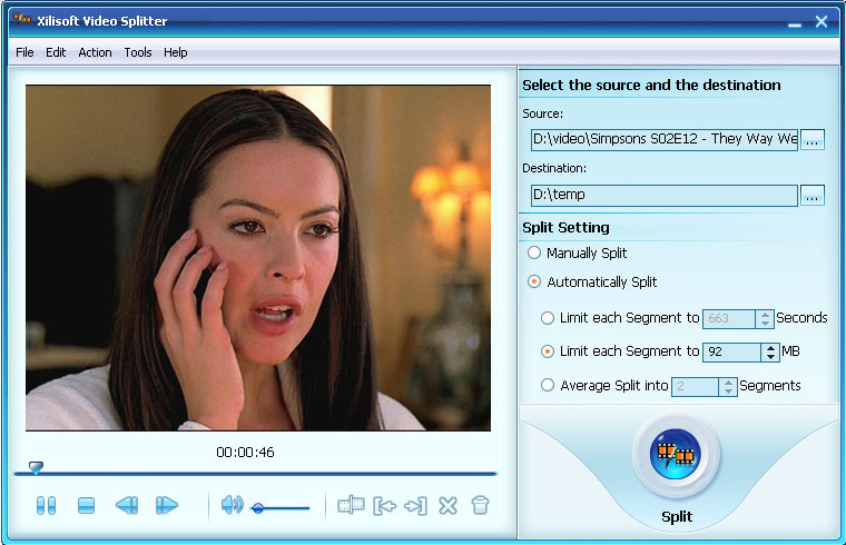 Xilisoft Video Splitter