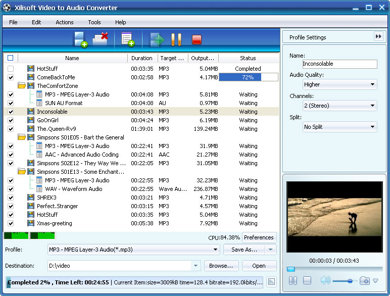 Xilisoft Video to Audio Converter