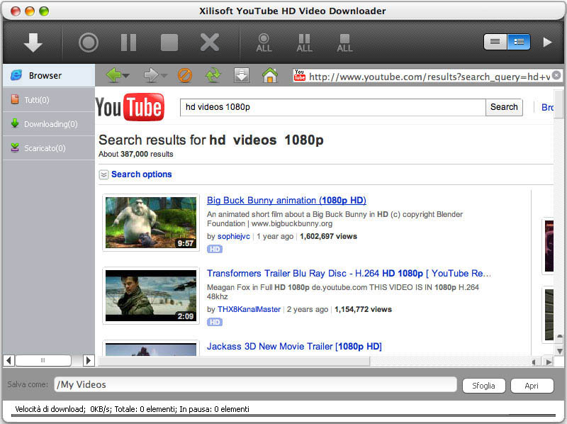 Xilisoft YouTube HD Video Downloader per Mac