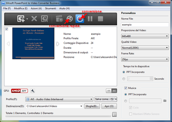 Come convertire una presentazine PowerPoint in un Video